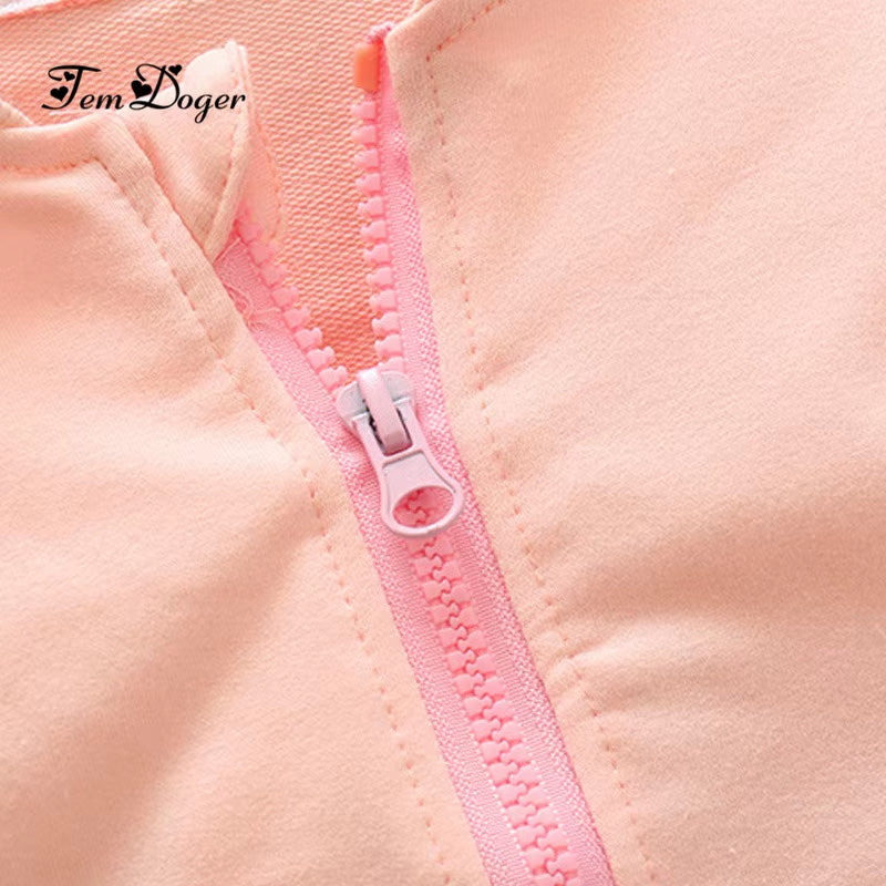 2018 Autumn Fashion Baby Girl Clothes Cotton Long Sleeve Solid Zipper Jacket+Pants 2Pcs Bebes Tracksuit Baby Boy Clothing Set