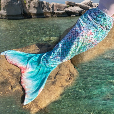 Shark Mermaid Tail Blanket for Children and Kids, Sleeping Sack, Sofa Bed Throw, Adult Bed Blanket