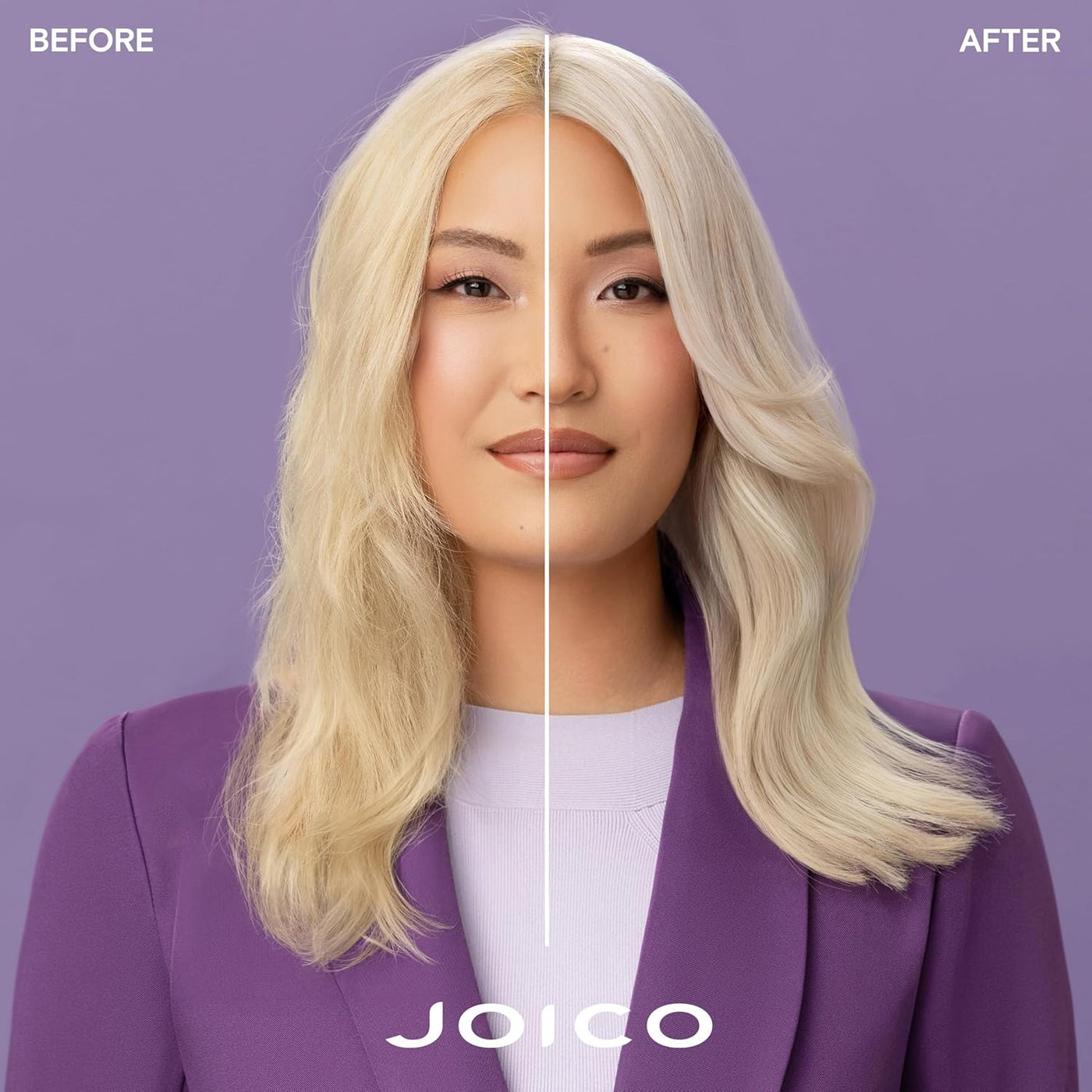 Joico Color Balance Purple Shampoo and Conditioner for Blonde Hair, Protection for Colour Treated Hair, Moisturizes & Shields Damaged Hair, with Keratin and Green Tea Extract