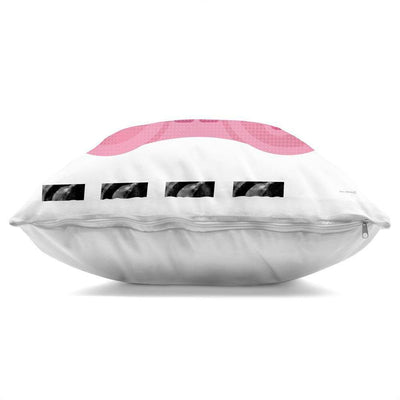 Girl Gamer Pink Level up Pink Abstract Polyester 18 In. X 18 In. Throw Pillow