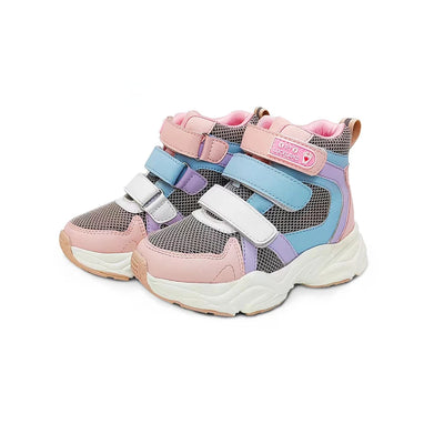 Girl Children Sneakers Orthopedic Shoes for Kid Leather Toddlers Ankle Support Flatfeet Orthotics Footwear 2-7 Year
