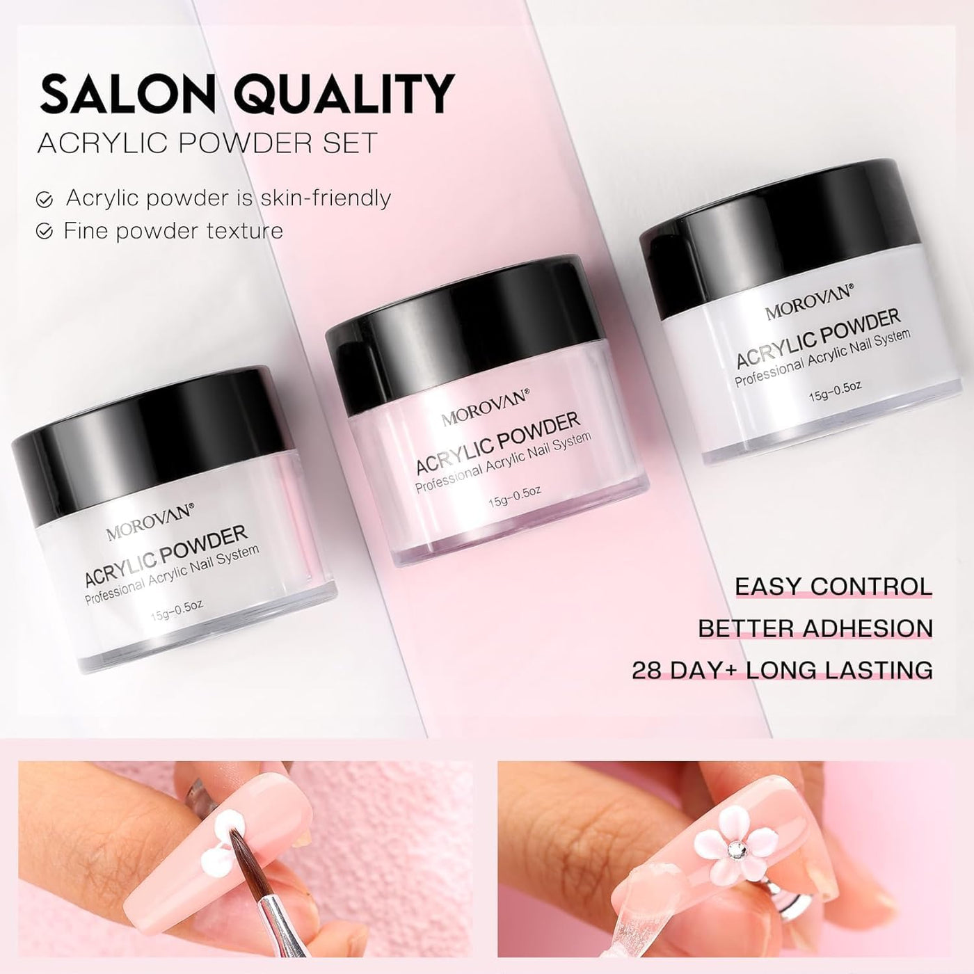 Professional Acrylic Nail Kit: for Beginners with Everything - Complete Nail Kit Set Professional Acrylic with Everything Acrylic Nail Starter Kit Acrylic Nail Supplies Gifts for Women Girl