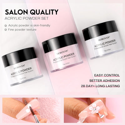 Professional Acrylic Nail Kit: for Beginners with Everything - Complete Nail Kit Set Professional Acrylic with Everything Acrylic Nail Starter Kit Acrylic Nail Supplies Gifts for Women Girl