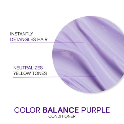 Joico Color Balance Purple Shampoo and Conditioner for Blonde Hair, Protection for Colour Treated Hair, Moisturizes & Shields Damaged Hair, with Keratin and Green Tea Extract