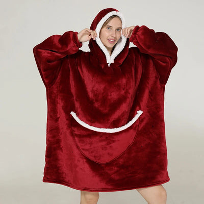 Oversized Hoodie Blanket for Adults and Children, Wearable TV Blankets, Warm Fleece Blanket, Hoody Blanket Koc Mantas Gown