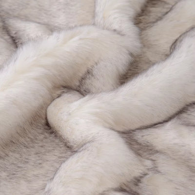 Double Layers Faux Fur Blankets for Beds Soft Warm Mink Throw Acrylic Long Pile Home Decor Imitated Fox Fur Throw Blankets
