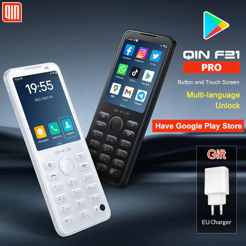 New Qin F21 Pro Smart Touch Screen Phone Wifi 5G+2.8 Inch 3GB + 32GB / 4GB 64GB Bluetooth 5.0 480*640 Global Verison Phone