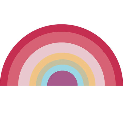 Kids Carpet for Living Room Modern Rainbow Fluffy Baby Carpet Semicircle Plush Rugs Entrance Door Furry Mat Bath Mat Children